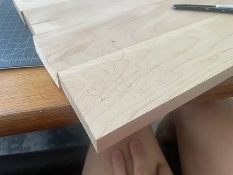 Thistle cutting board