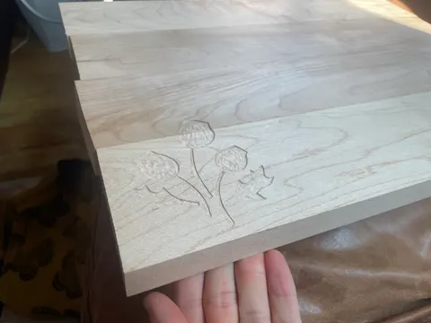 Thistle cutting board