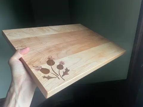 Thistle cutting board
